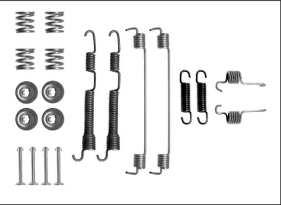 HELLA PAGID Tarvikesarja, jarrukengät 8DZ 355 206-081